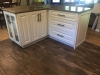 Antique White Island with Quartz Countertop