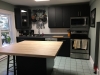 Black PVC Cabinetry with a Solid Birch Bucher Block Top
